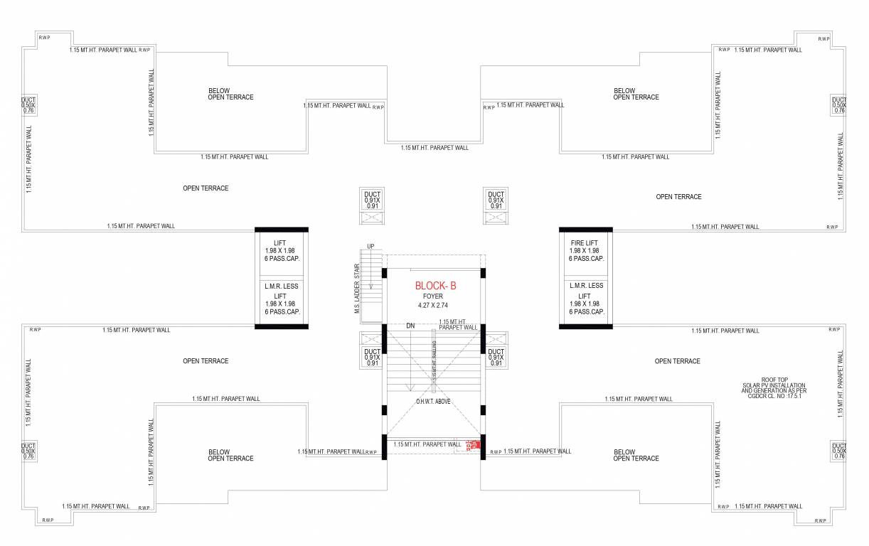 swati premier Block B Cluster Plan For Terrace Plan
