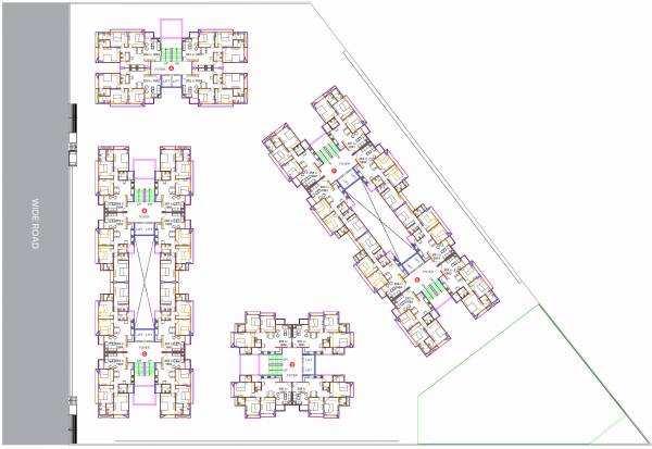  vista-two Block A,B,C,D,E And F Cluster Plan For Typical Floor Plan