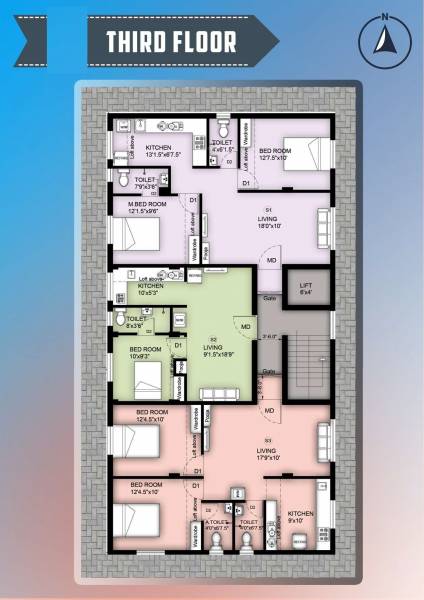  scpc-pavithram SCPC Pavithram Cluster Plan for 3rd Floor