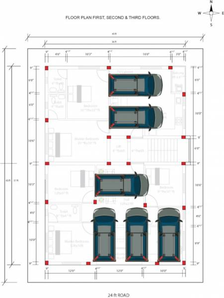  cj CJ Ground Floor Cluster Plan