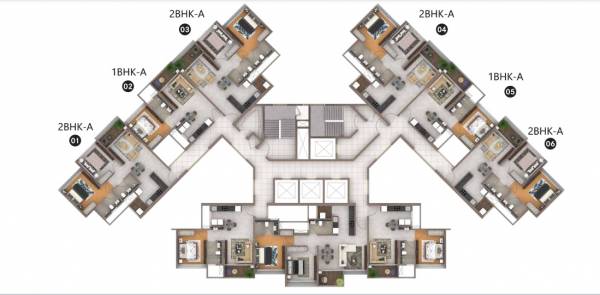  arbano-towers Tower 73 Cluster Plan