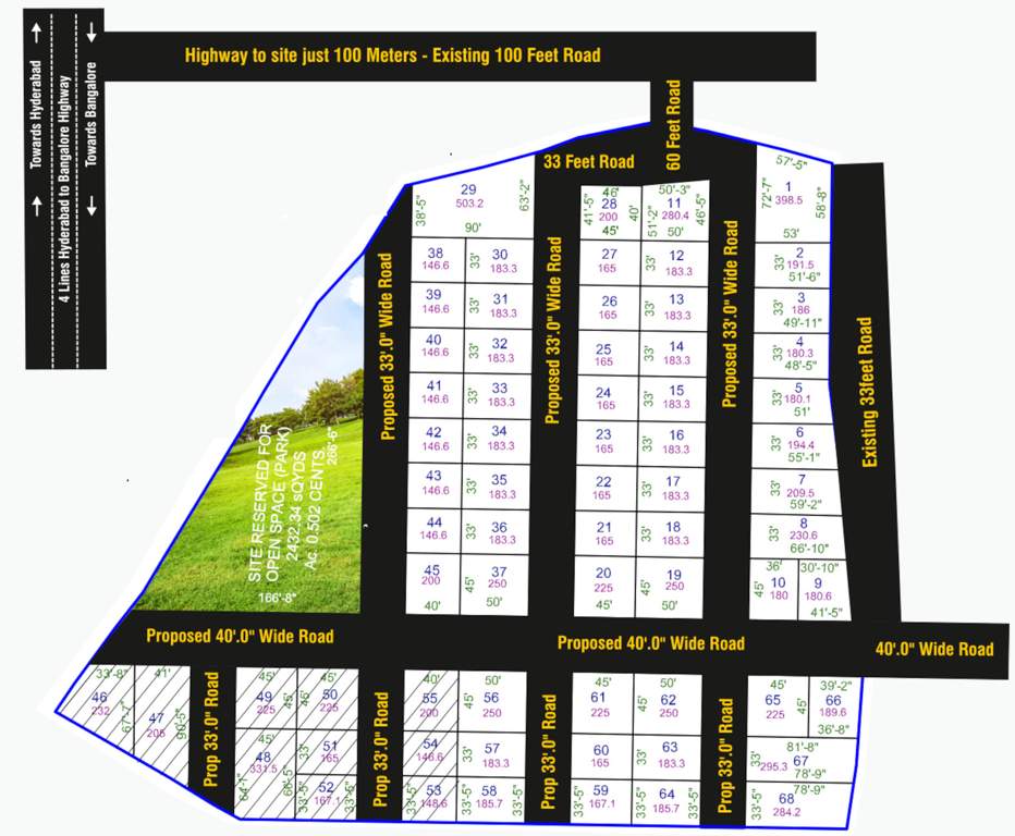  nature golden highway Layout Plan