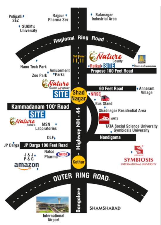  nature golden highway Location Plan