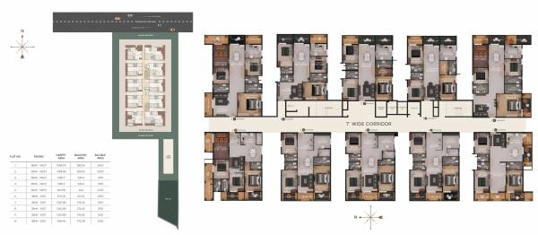  aranya-kalanjali Aranya Kalanjali Cluster Plan for Typical Floor