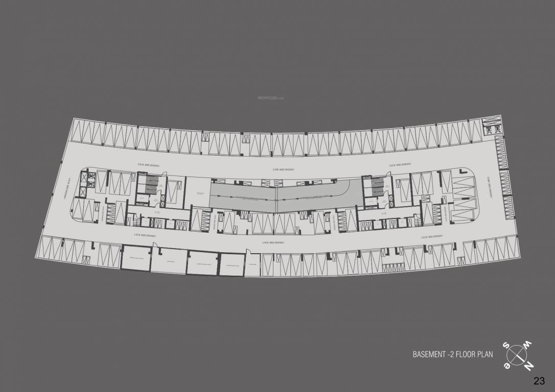  accolade Block A And B Cluster Plan for Basement 2 Floor