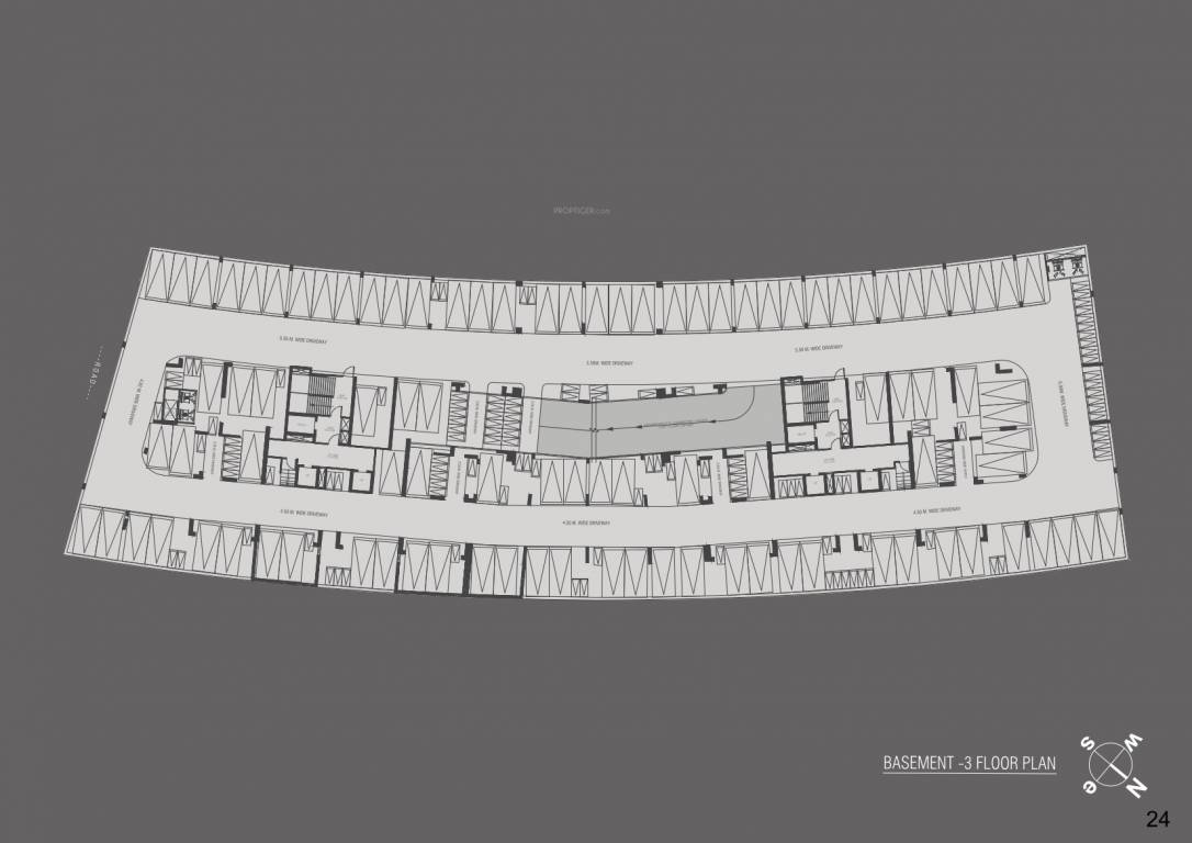  accolade Block A And B Cluster Plan for Basement 3 Floor