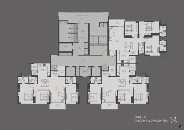  accolade Block B Cluster Plan from 29th to 33th Floor