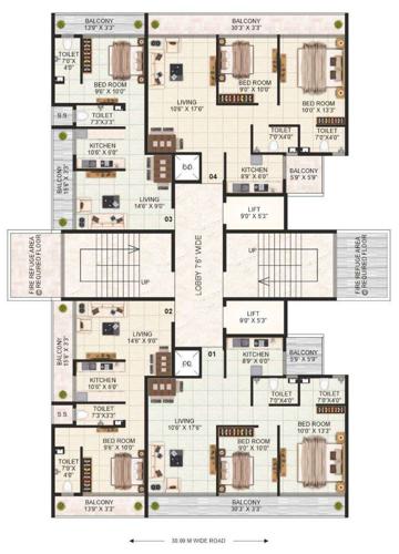  signature Signature Cluster Plan From 1st to 13th Floor Plan