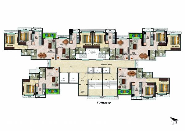  mantram Tower A Cluster Plan