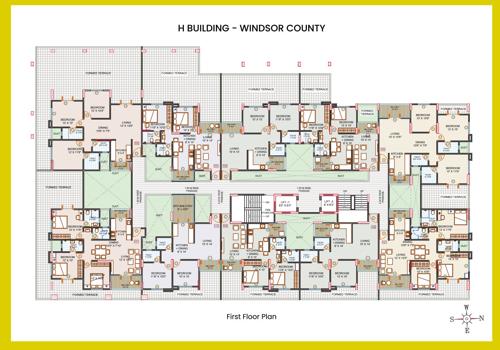  county-phase-iv-wing-h Windsor County Phase IV Wing H Cluster Plan For 1st Floor