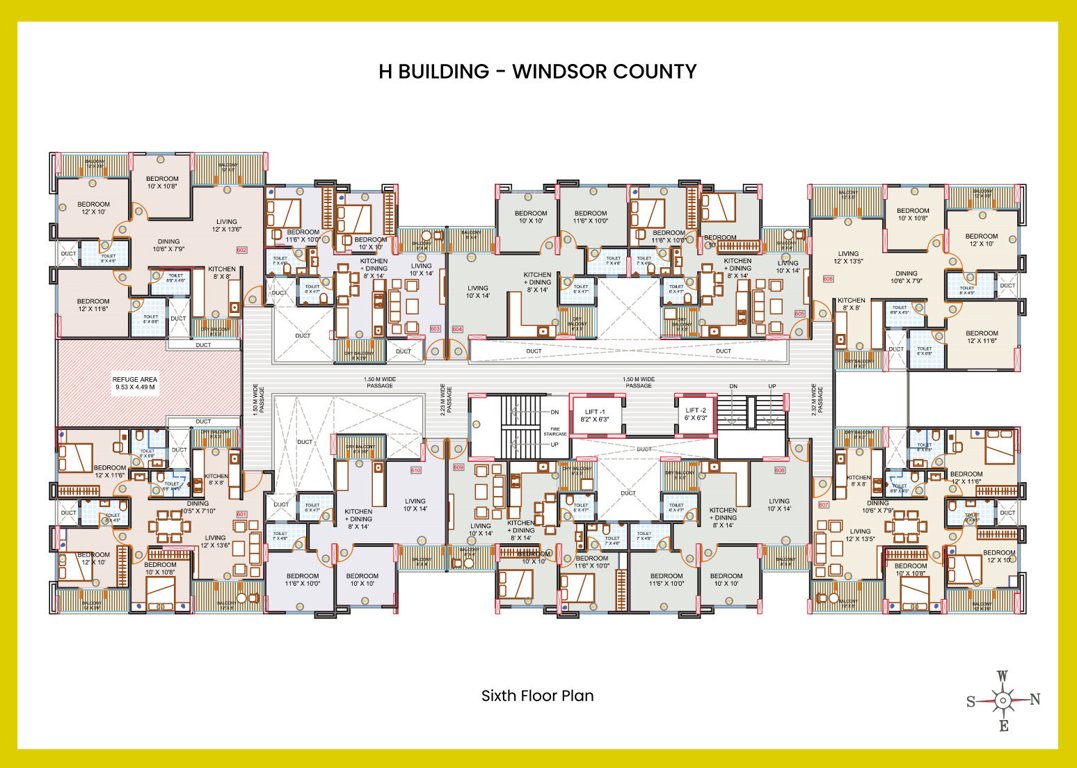  county phase iv wing h Windsor County Phase IV Wing H Cluster Plan For 6th Floor