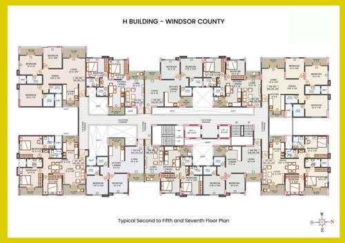  county-phase-iv-wing-h Windsor County Phase IV Wing H Cluster Plan From 2nd To 5th Floor & 7th Floor