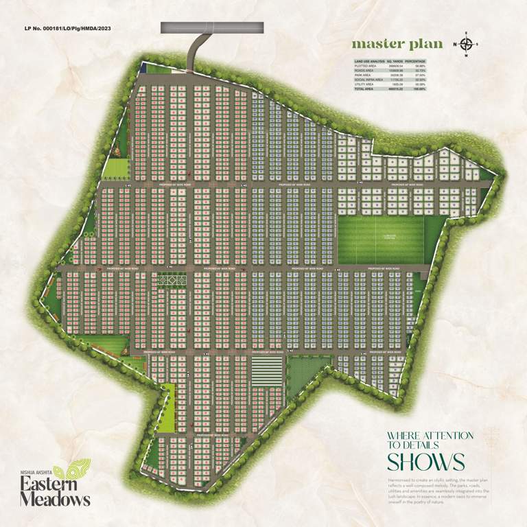  nishija akshita eastern meadows Layout Plan