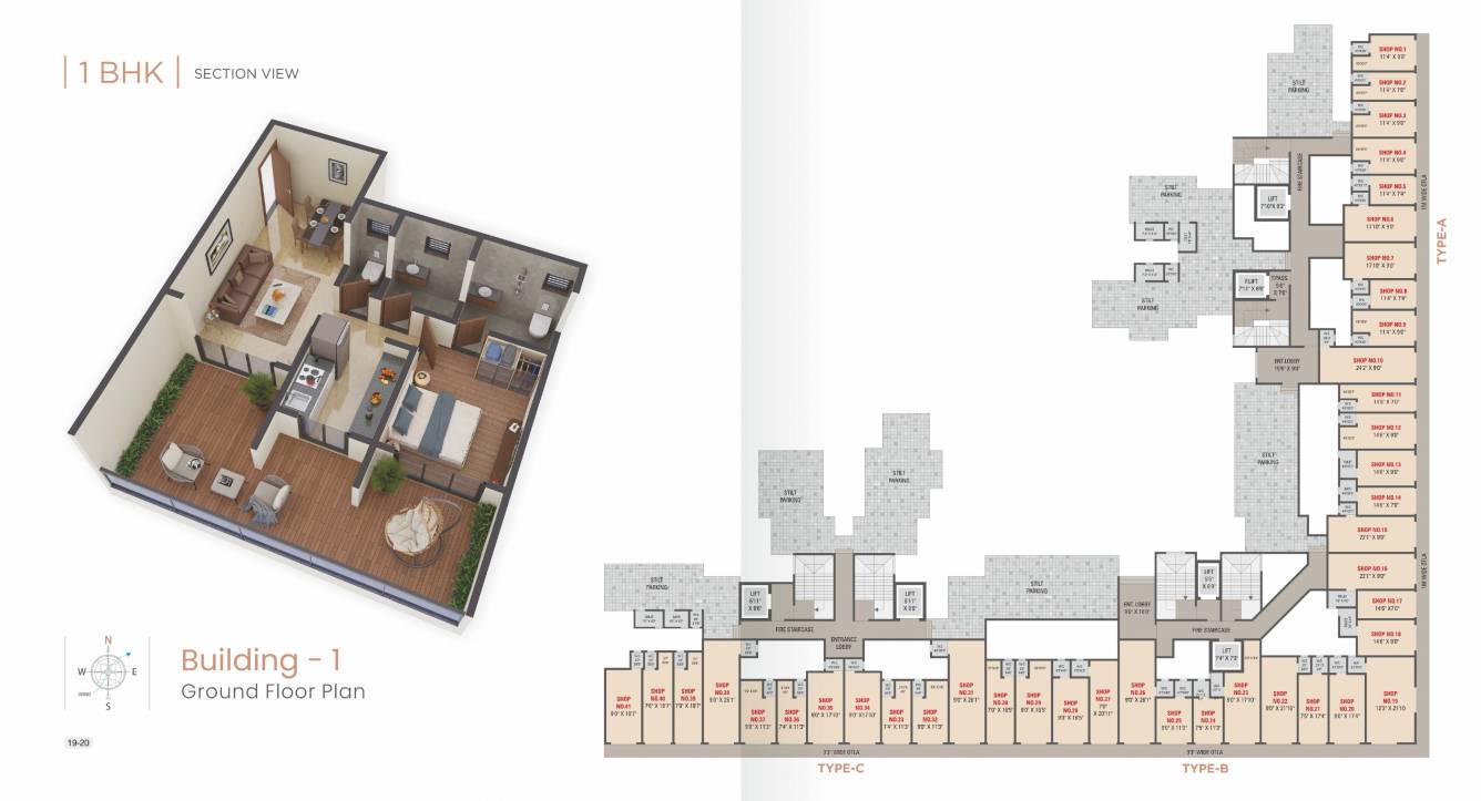  anand kuber complex phase 2 Building No 1 Type A B C Cluster Plan