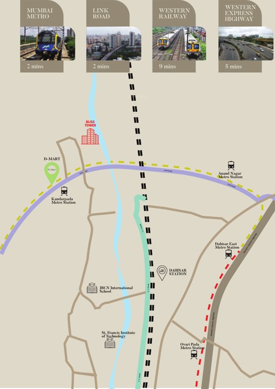  bliss tower Location Plan