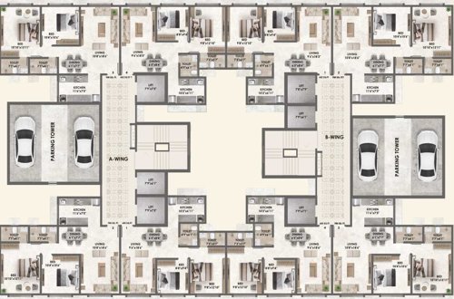  adityaraj-supreme Adityaraj Supreme Cluster Plan From 3rd To 7th Floor