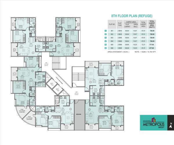  goodwill-metropolis-east-phase-2 Wing A Cluster Plan