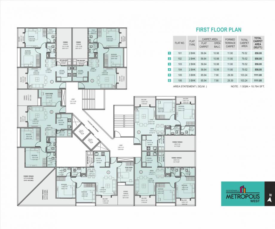  goodwill metropolis east phase 2 Wing D Cluster Plan