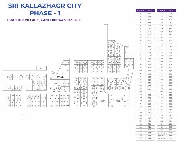  sri-kallazhagar-city-phase-l Layout Plan