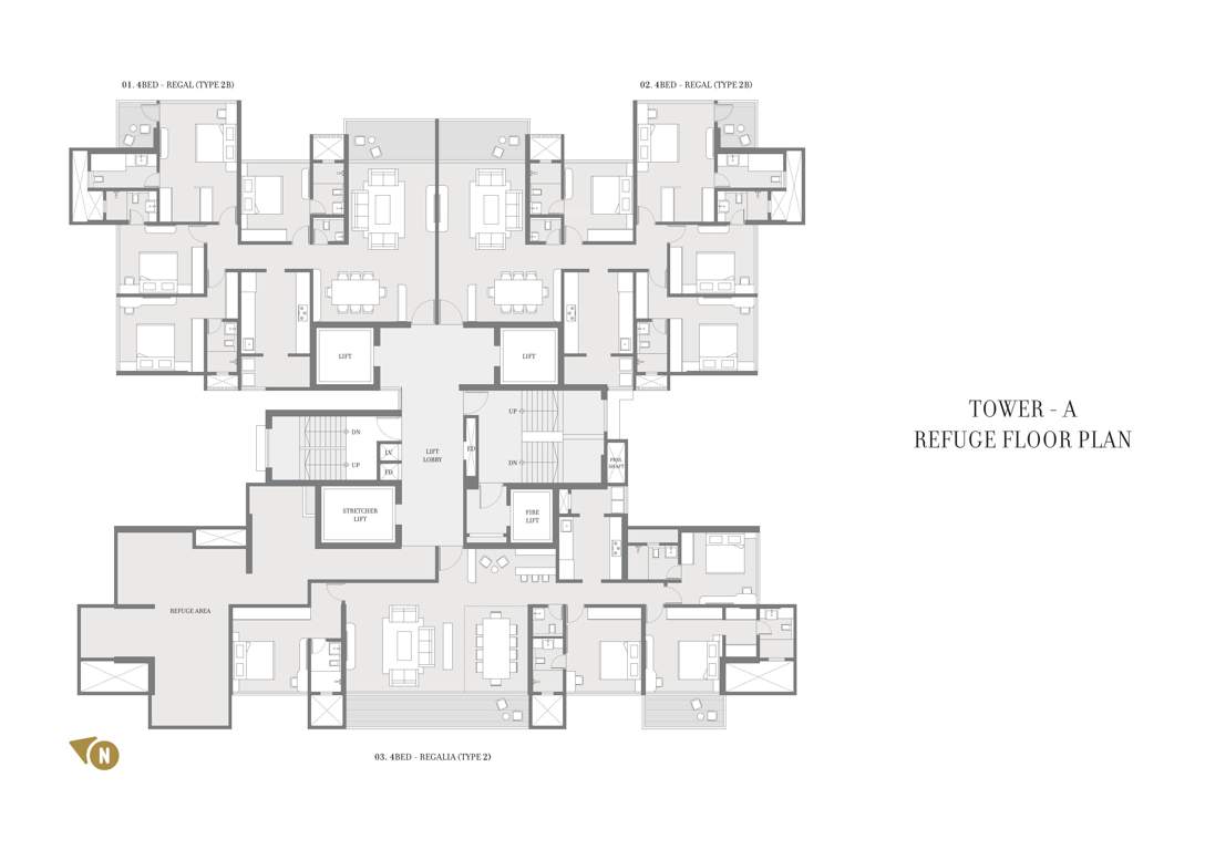  24k manor tower a 24K Manor Tower A Cluster Plan for Refugee  Floor