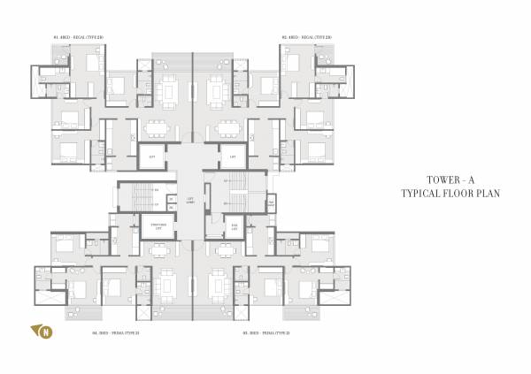  24k-manor-tower-a 24K Manor Tower A Cluster Plan for Typical Floor