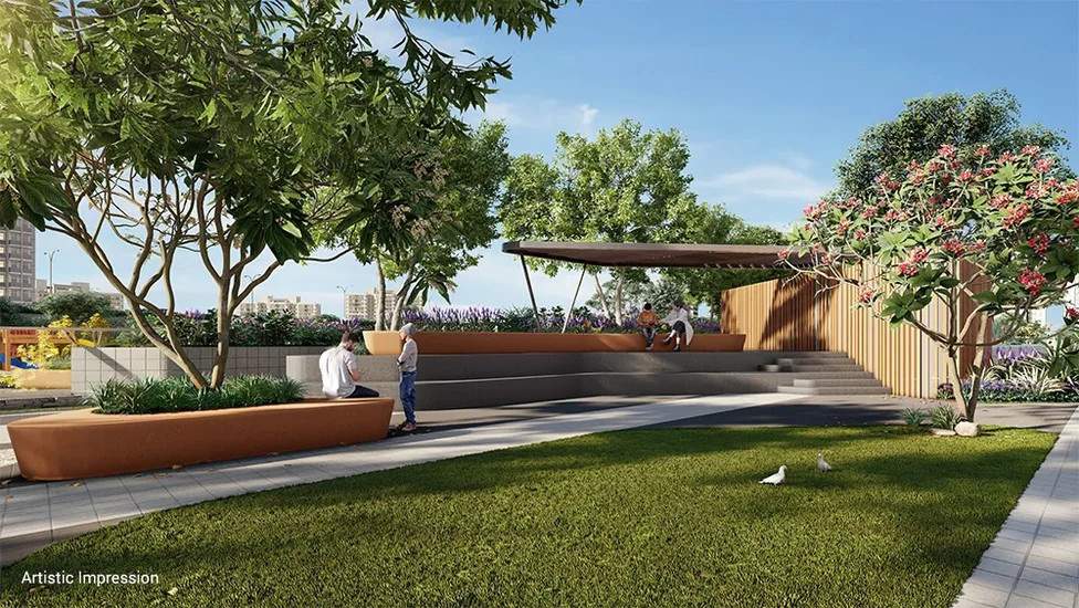  24k manor tower a Landscape Garden and Tree Planting