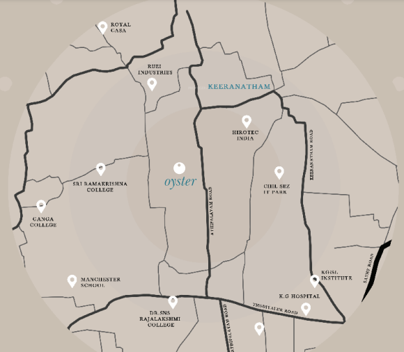  oyster Location Plan