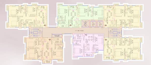 city-birati-phase-2 Cluster Plan For Block 1 For Typical Floor Plan