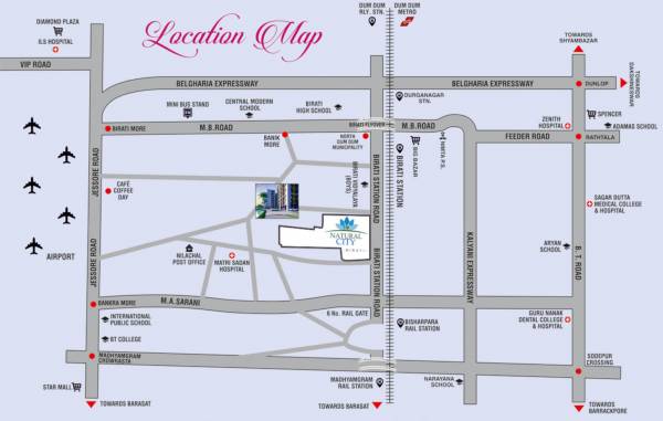  city-birati-phase-2 Location Plan