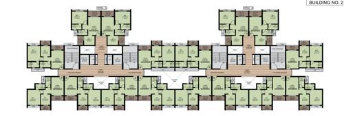  hill-creast Building No 2 - C Wing And D Wing Cluster Plan From 1st To 15th Floor