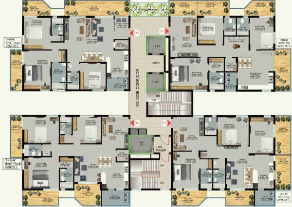  pinnacle Sanali Pinnacle Cluster Plan For Typical Floor Plan