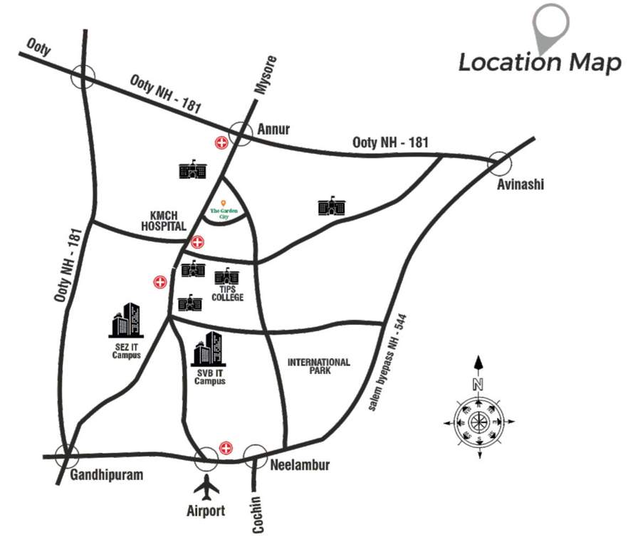  the garden city Location Plan