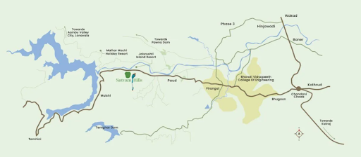  satvam-hills-a4 Location Plan
