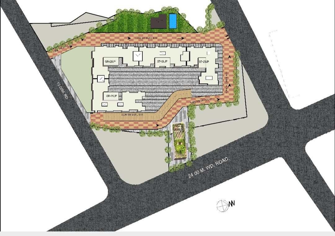  balaji sarvoday a wing b wing and e wing Layout Plan