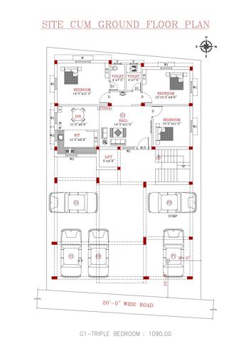  poongovil-flats Poongovil Flats Cluster Plan for ground Floor