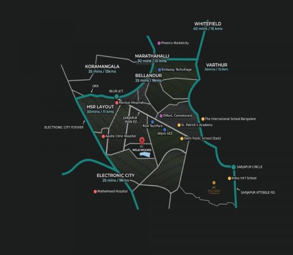 locationPlan of JRC Wild Woods Building 2