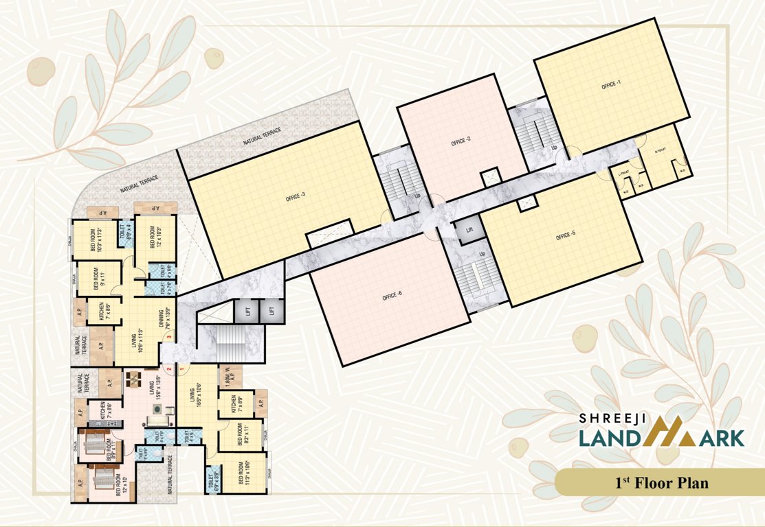  landmark phase i Shreeji Landmark Phase I A Wing Cluster Plan