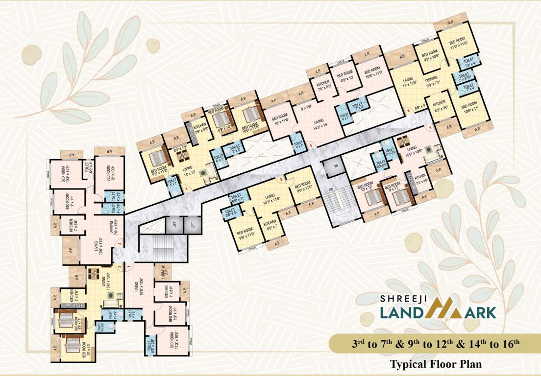  landmark phase i Shreeji Landmark Phase I A Wing Cluster Plan