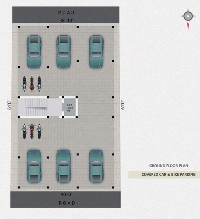  sai ranga flats Sai Ranga Flats Ground Floor Cluster Plan