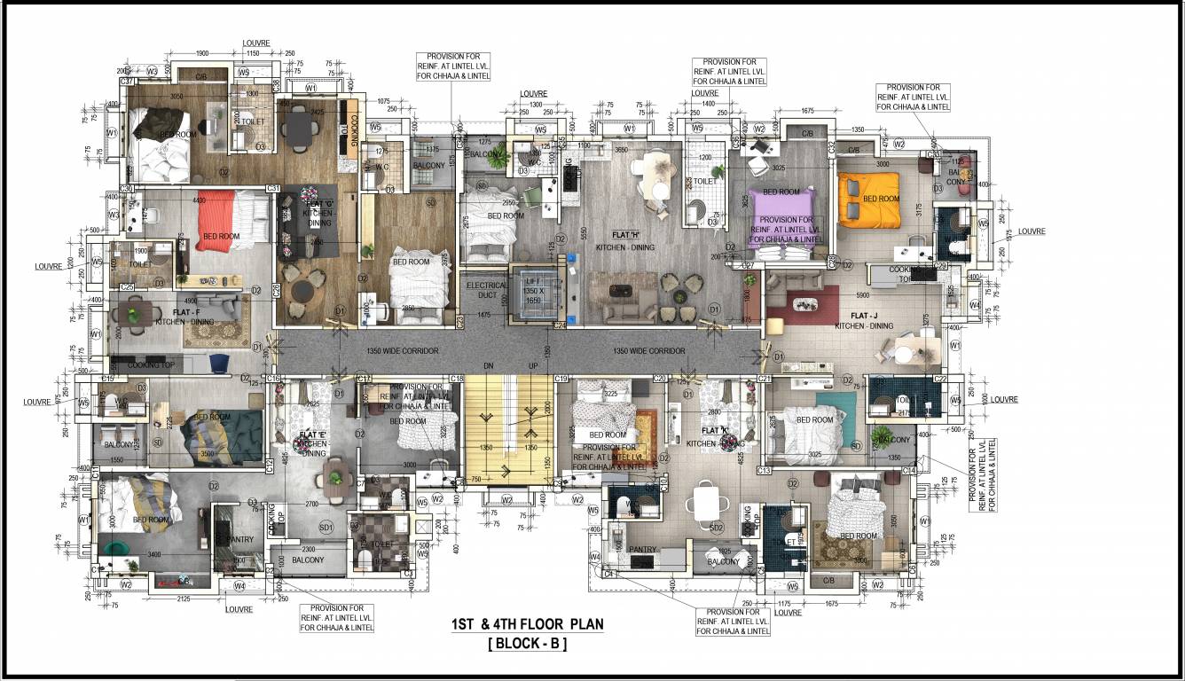  green view residency Block   A Cluster Plan