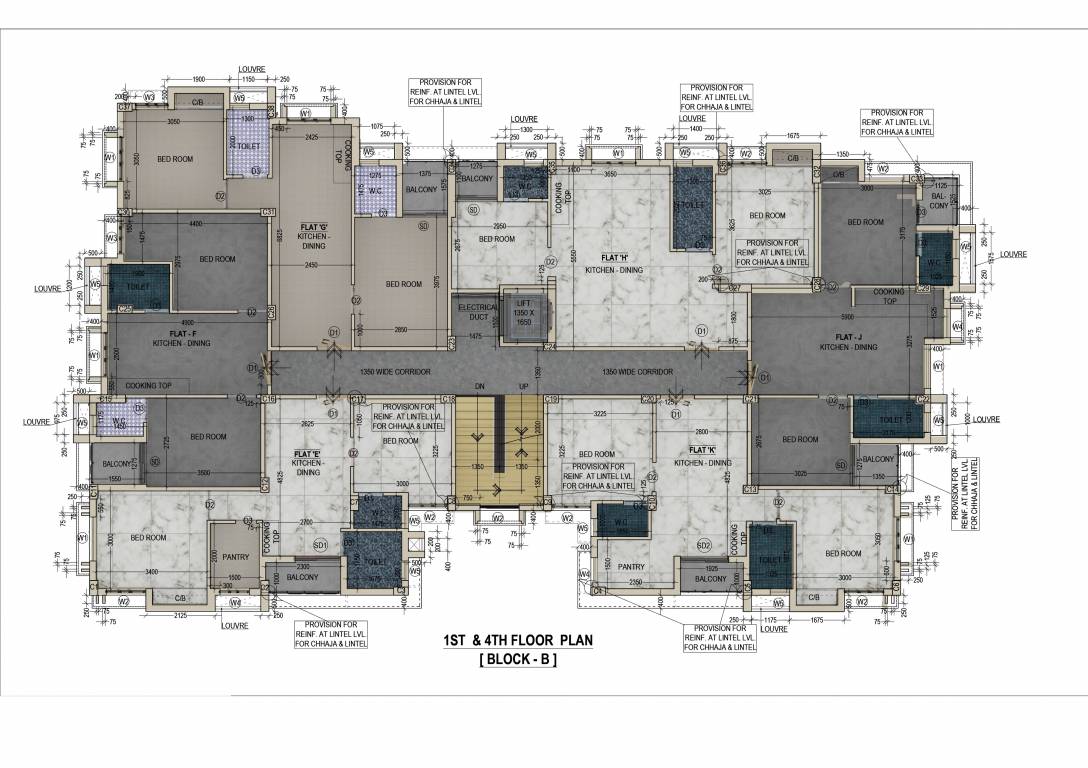  green view residency Block   A Cluster Plan