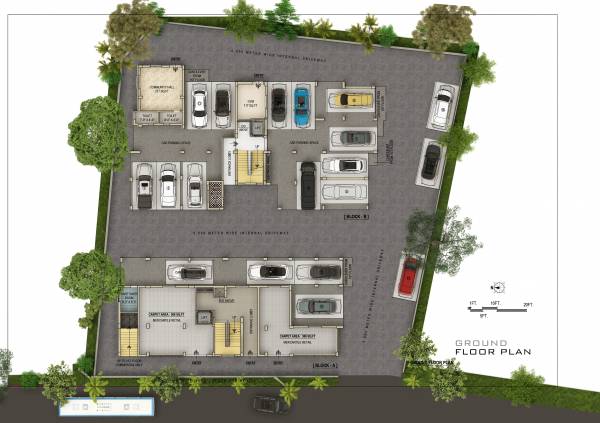  green-view-residency Layout Plan