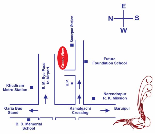  green-view-residency Location Plan