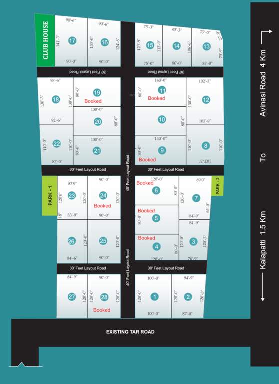  royal paradise Layout Plan