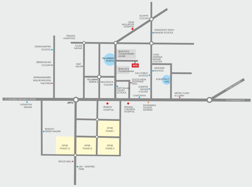  tulasivanam aarna Location Plan