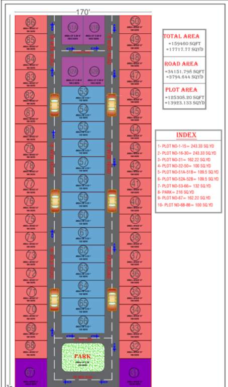 shiv enclave Layout Plan