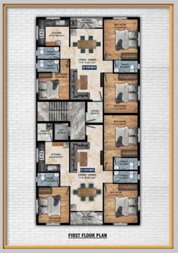  sri-mahalakshmi-flats Sri Mahalakshmi Flats Cluster Plan for 1st Floor