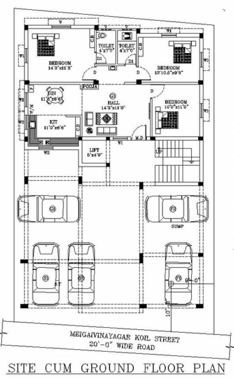  nivetha Nivetha Cluster Plan for ground Floor