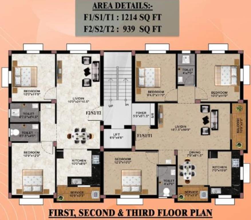  suresh enclave Suresh Enclave Cluster Plan From 1st To 3rd Floor