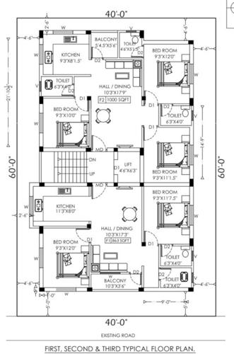 meenakshi-illam Meenakshi Illam Cluster Plan from 1st to 3rd Floor
